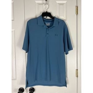 Underarmour Mens Blue Polo Shirt Size Medium